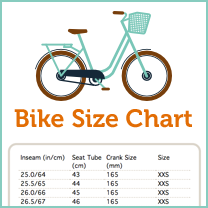 childrens bike size chart by height